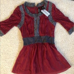 NWT Buckle Red Top BKE Boutique - Valentines Day